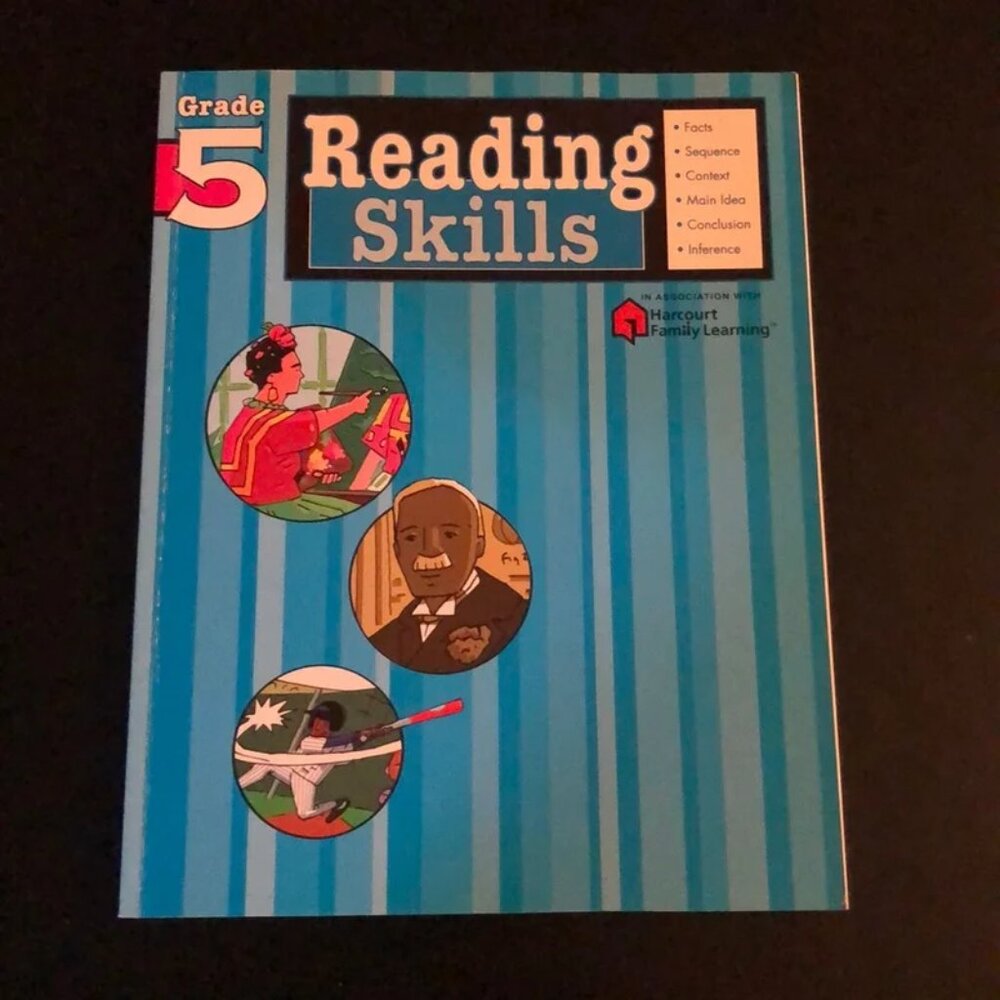 Reading Skills: Grade 5 (Flash Kids Harcourt Family Learning) -  Workbook